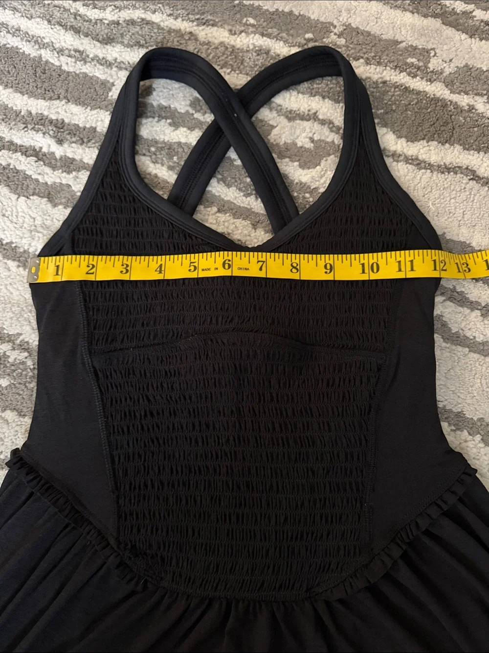 NWOT Free People Black Mini Dress with Built-In Shorts
